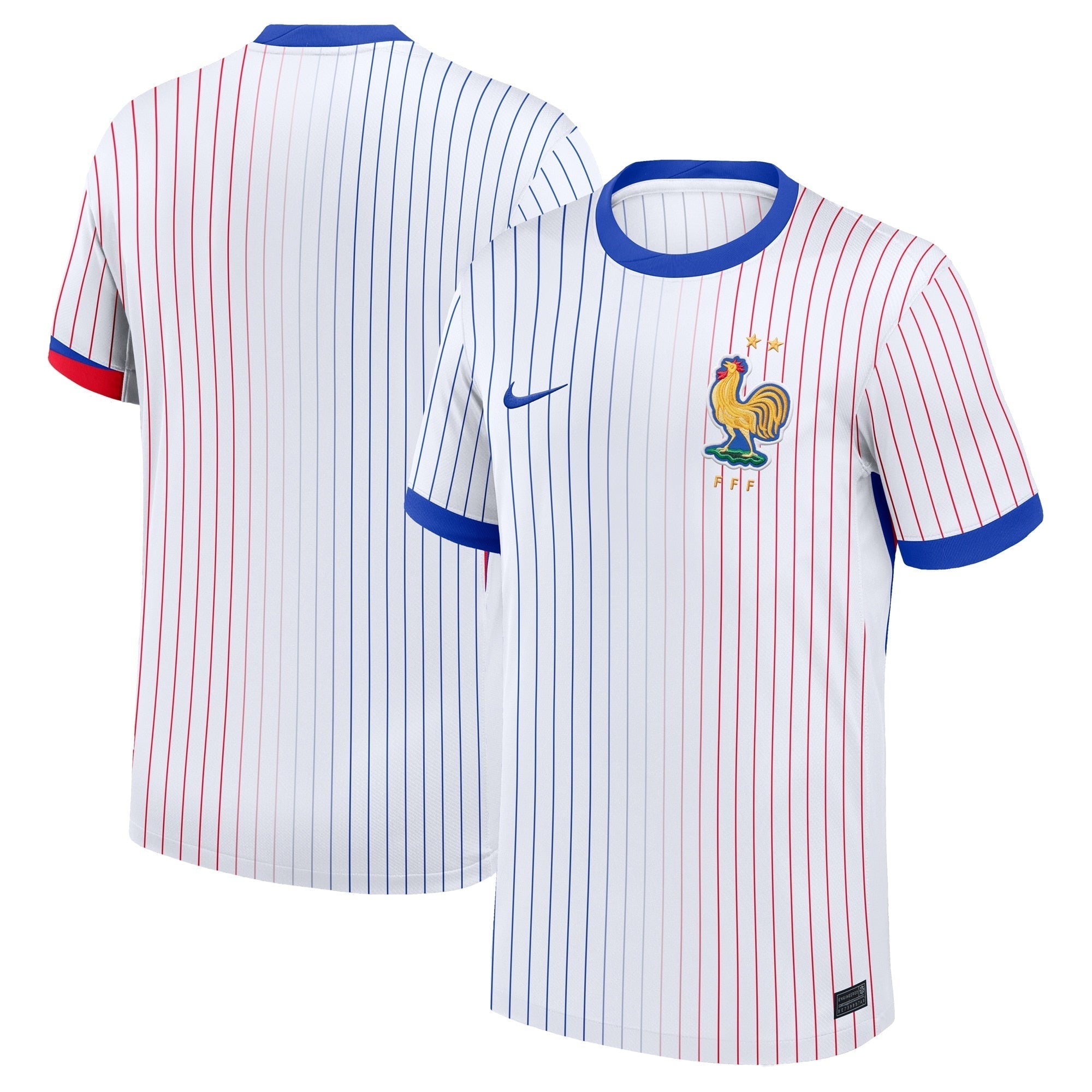France National Team 2024 Away Customized Soccer Shirt - White