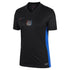 Nike Barcelona Away Jersey 2025 in black with blue side panels and club crest on chest