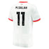 Nike Mohamed Salah Liverpool 2025 jersey white with black number 11 and red trim on sleeves