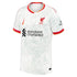 Nike Mohamed Salah Liverpool 2025 jersey in white with red and yellow trim and club logo
