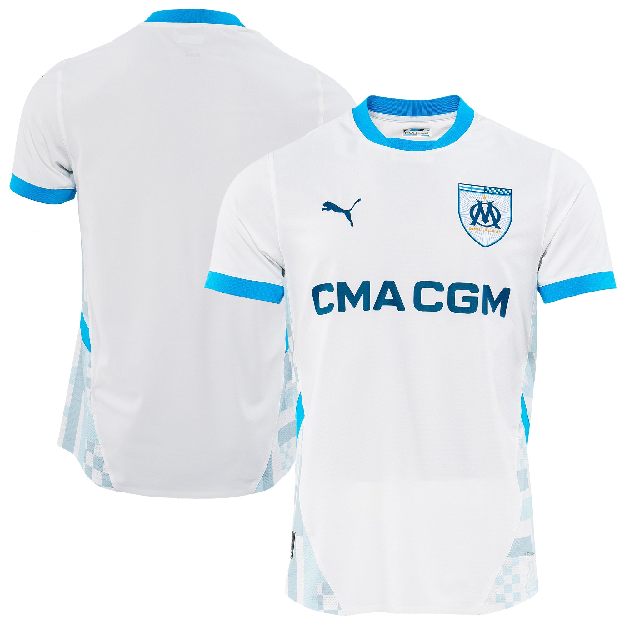 Olympique de Marseille  Home Shirt 2024-25 Customized Soccer Shirt - White