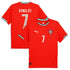 Puma Cristiano Ronaldo Portugal jersey 2025 in red with number 7 and national team crest