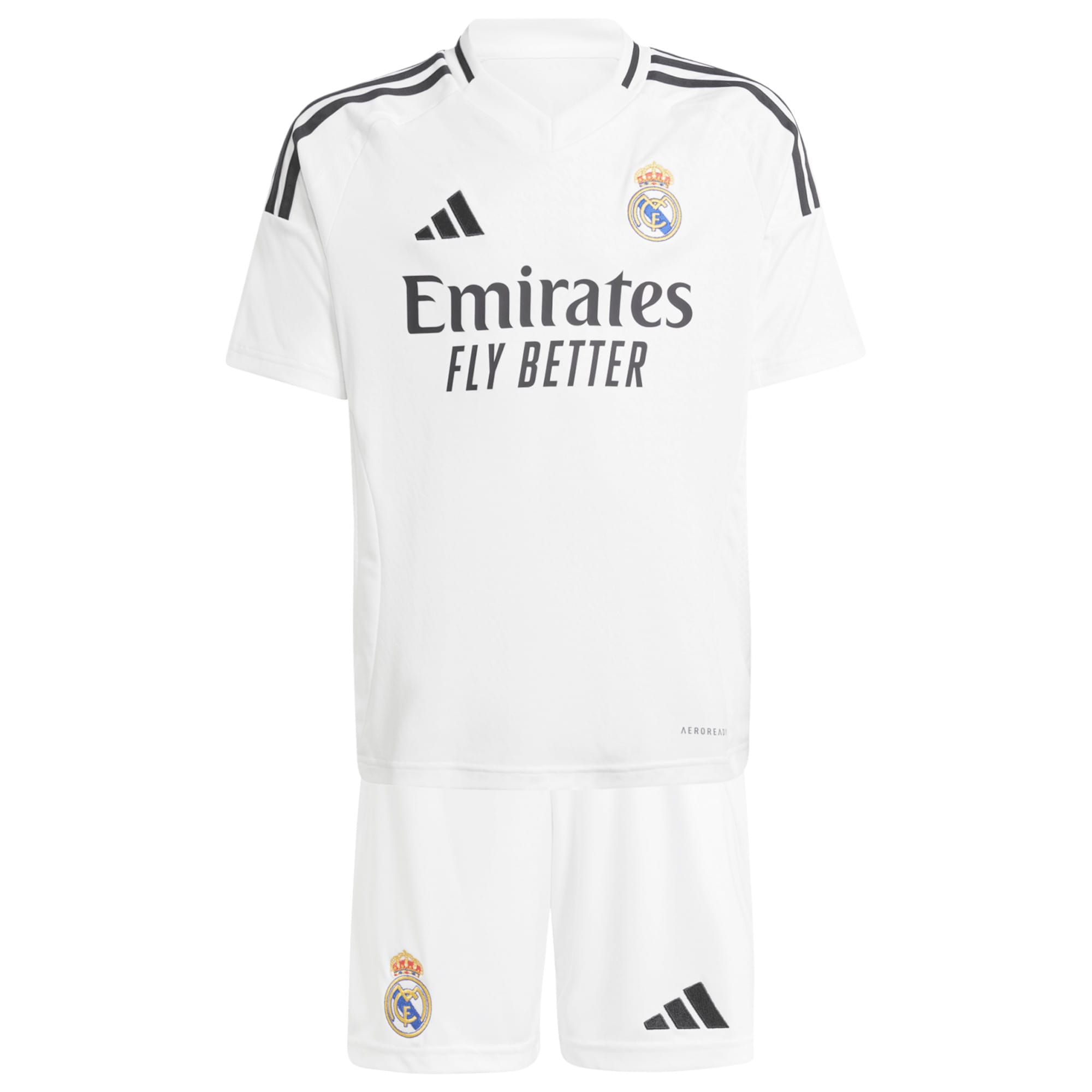 Real Madrid Home Kids 2024-25 with Bellingham 5 printing Soccer Shirt - White
