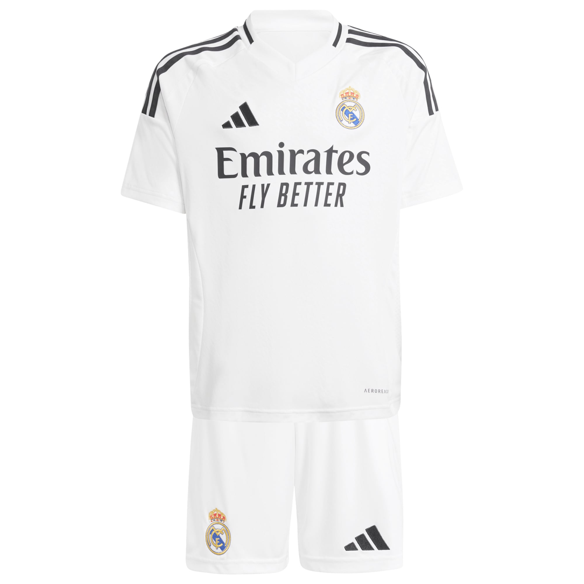 Real Madrid Home Kids 2024-25 Custom Soccer Shirt - White
