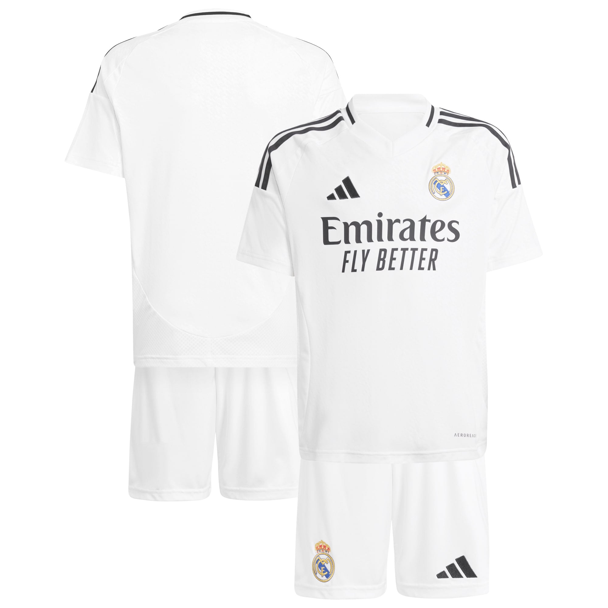 Real Madrid Home Kids 2024-25 Custom Soccer Shirt - White