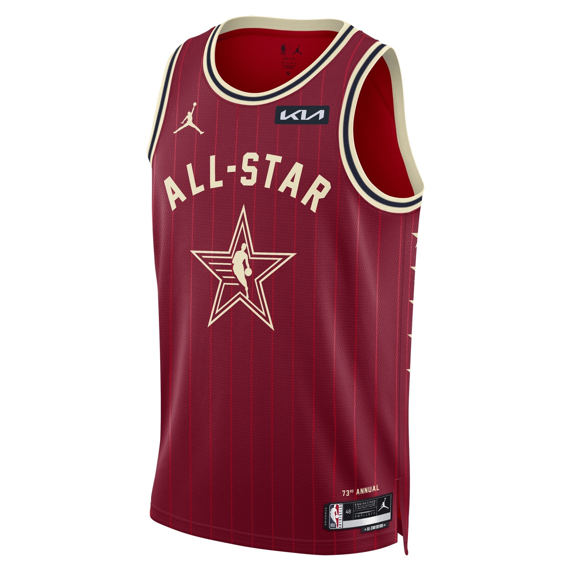Unisex 2024 NBA All-Star Game Swingman customized Shirt - Crimson