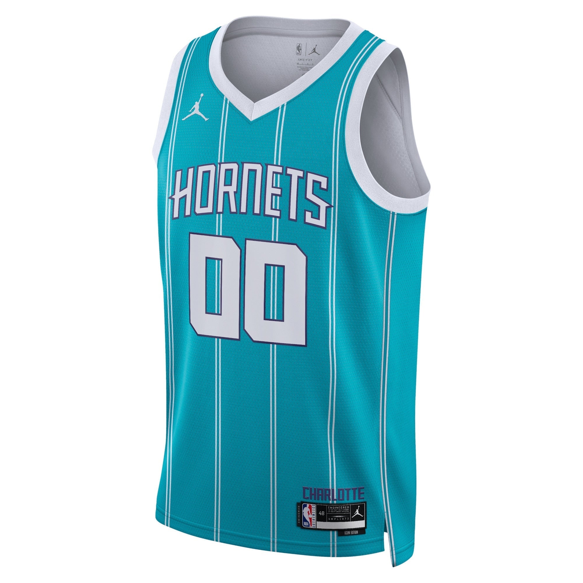 Charlotte Hornets Jordan Brand Unisex Swingman customized Shirt Teal - Icon Edition