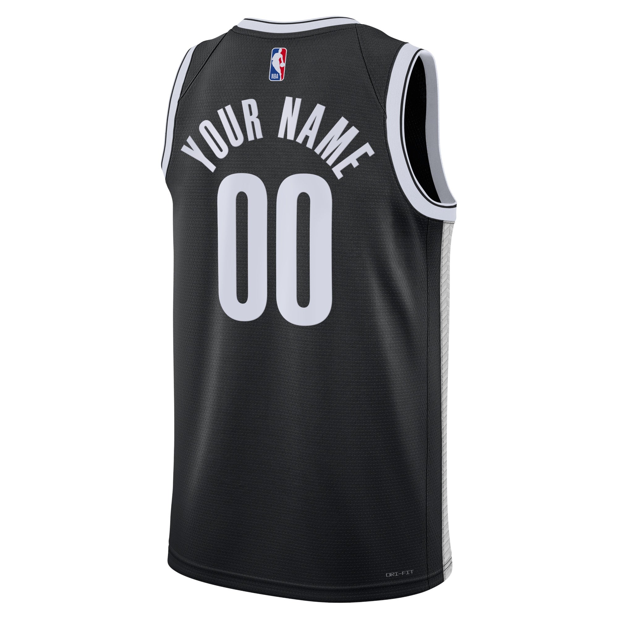 Brooklyn Nets  Unisex Swingman customized Shirt Black - Icon Edition