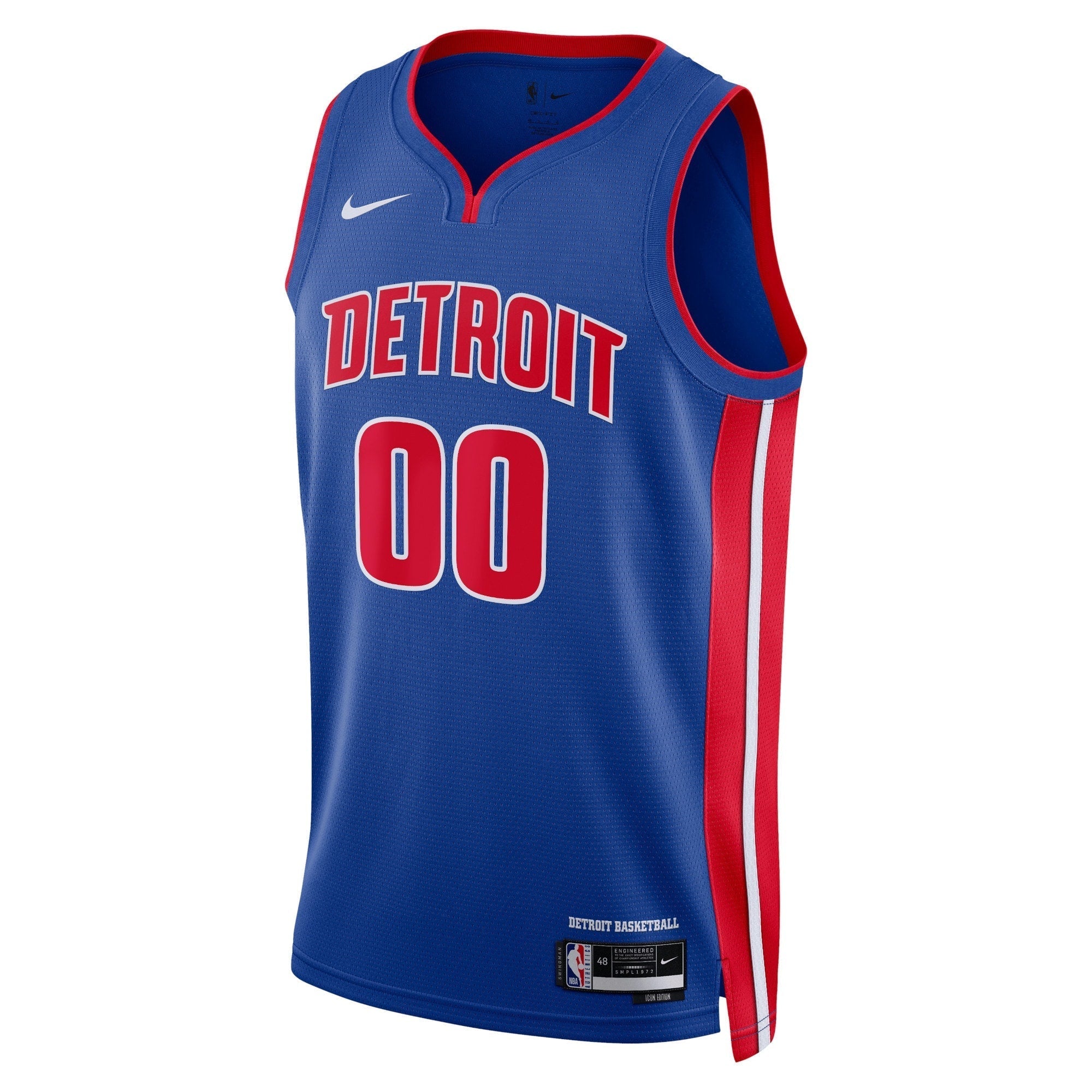 Detroit Pistons  Unisex Swingman customized Shirt Blue - Icon Edition