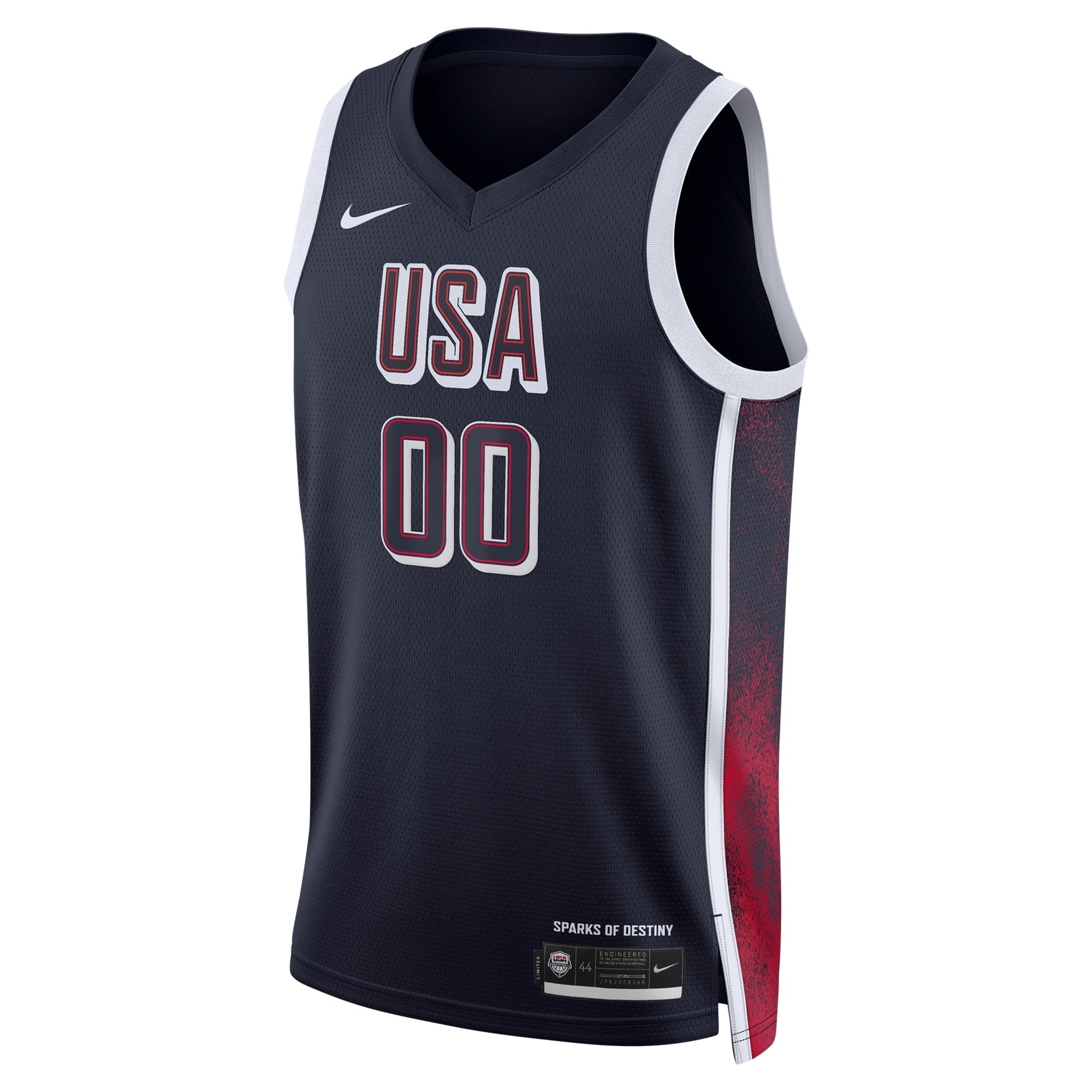 USA Basketball  Unisex 2024 Swingman customized Shirt - Navy