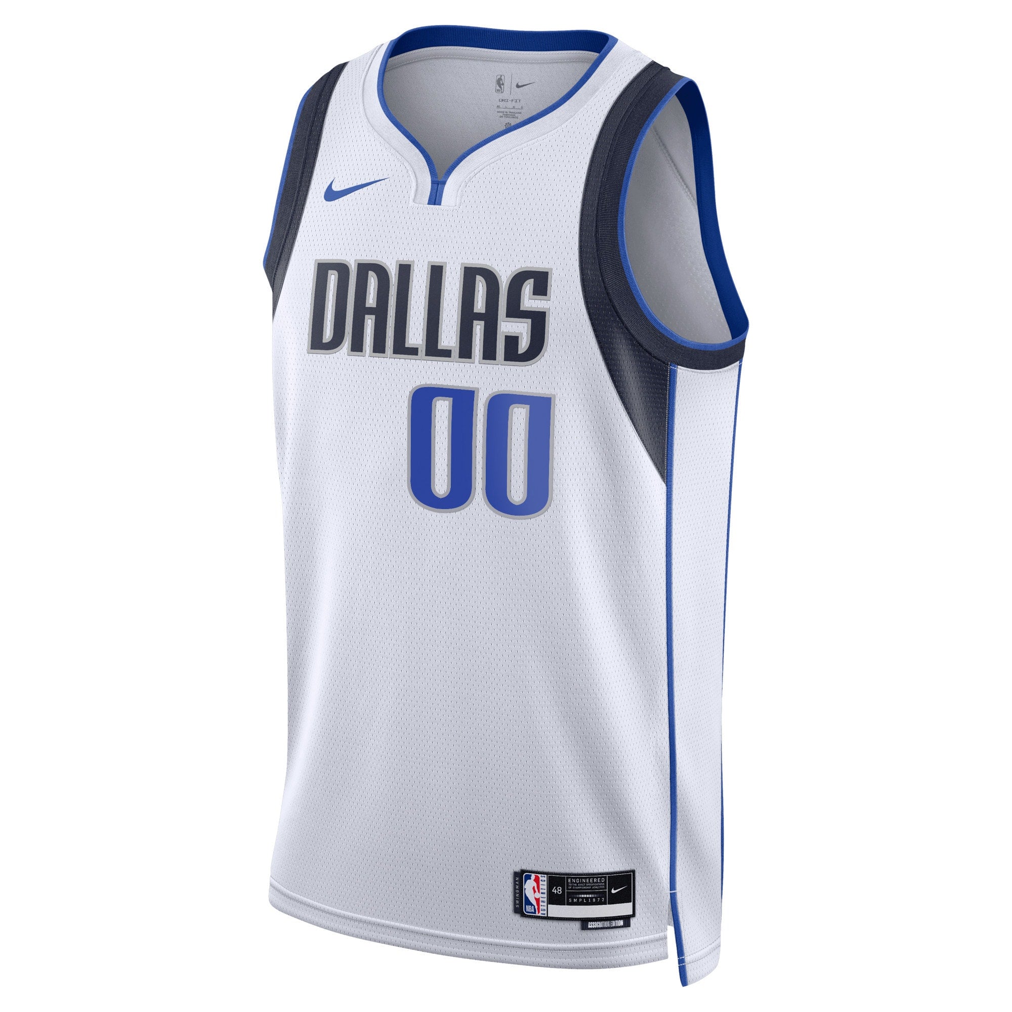 Dallas Mavericks  Unisex Swingman customized Shirt White - Association Edition